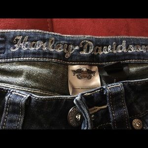 Harley Davidson Jeans Bling Biker Boot Cut 4 28x31